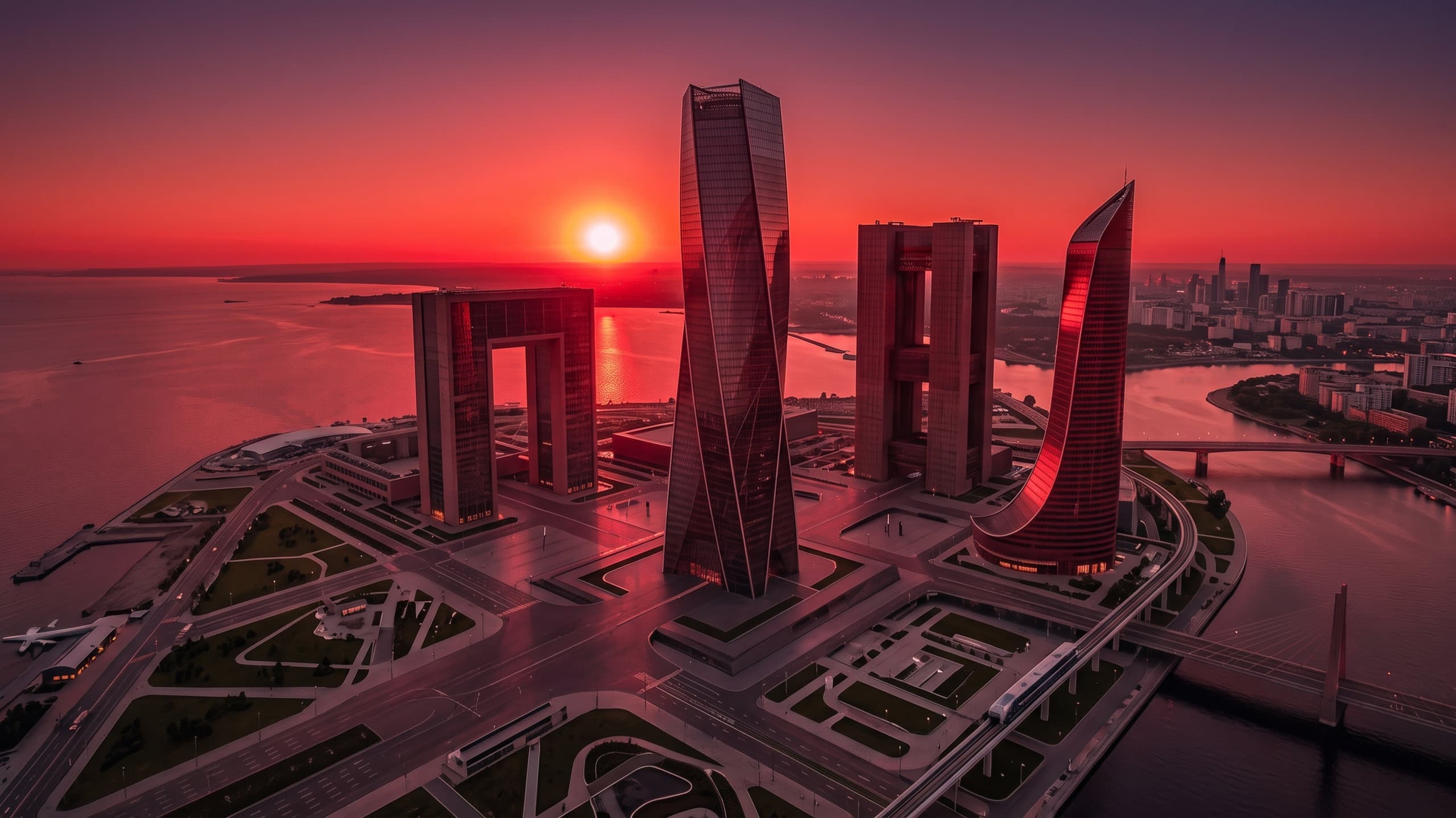 Crimson Matrix skyline